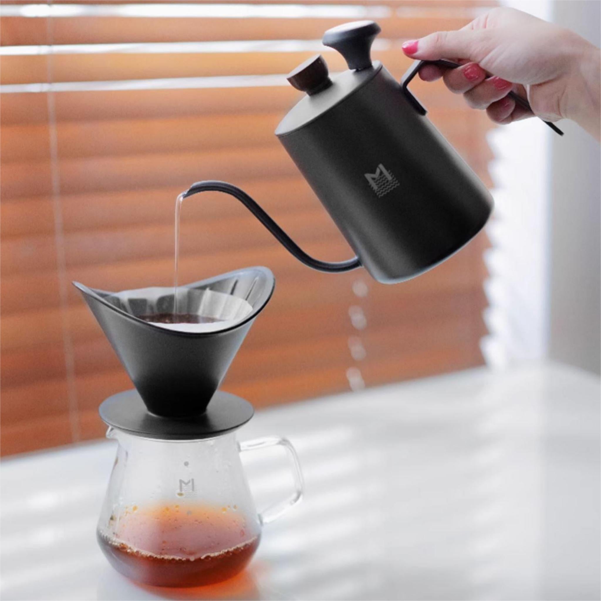 MAVO Deep Flow Pour Over Kettle (Black) - Small but Mighty