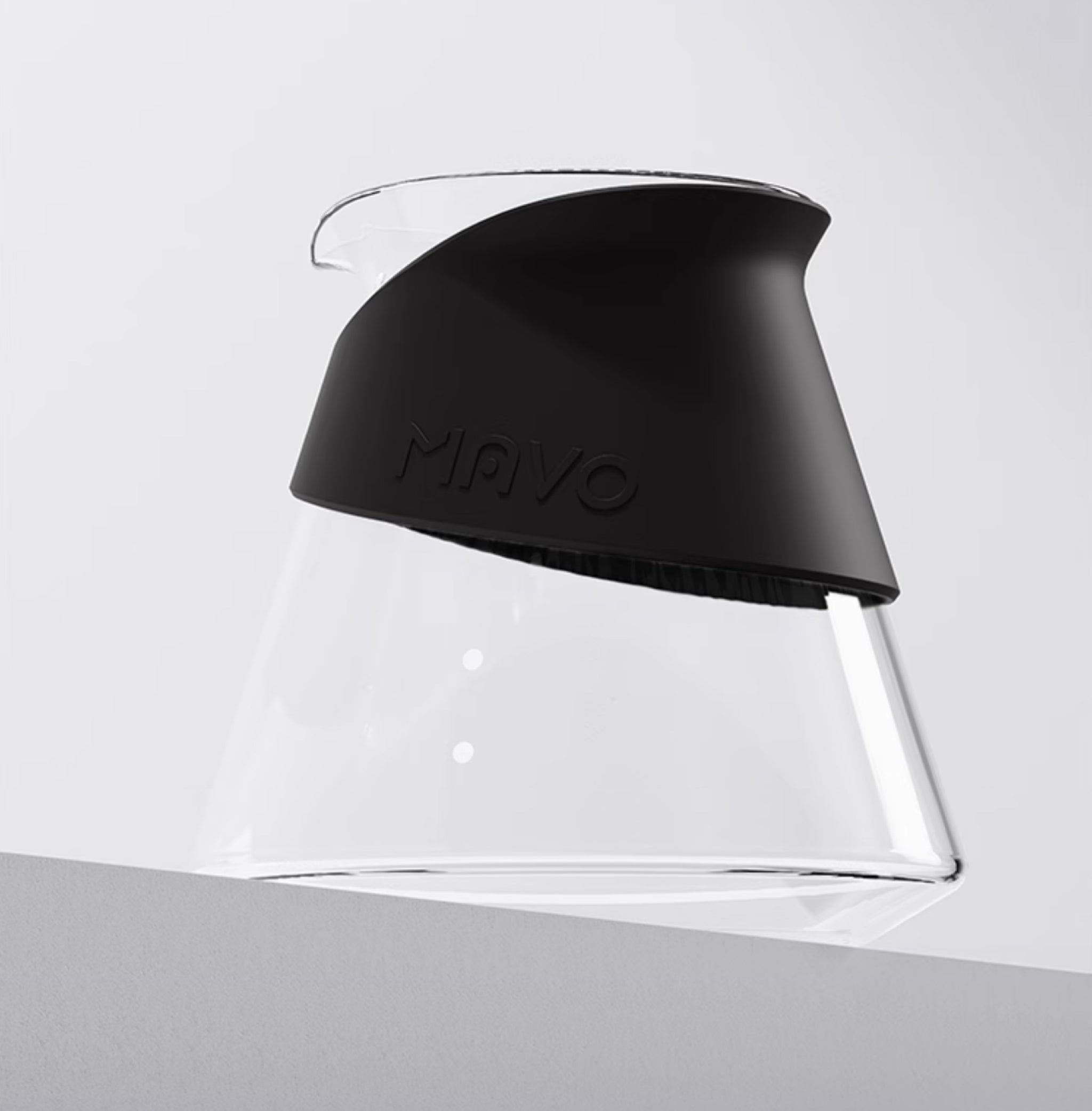 MAVO Handless Coffee Server  (Black) - Premium High Borosilicate Glass