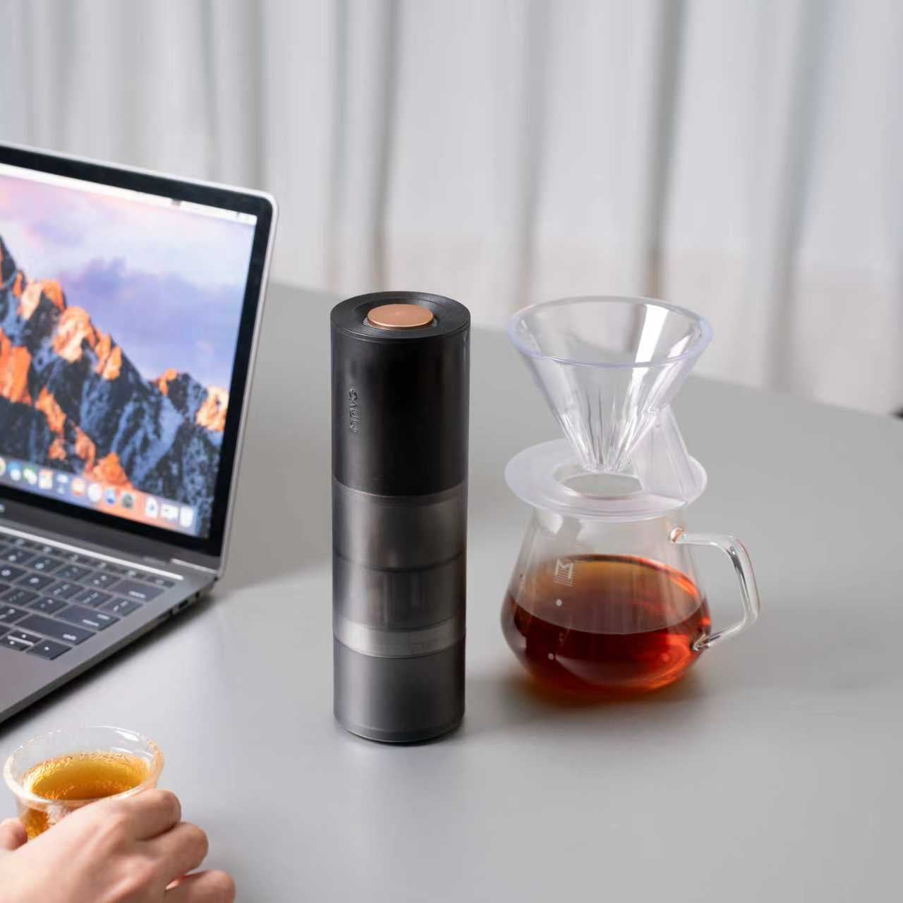 MAVO AURORA Electric Coffee Grinder - Precision Stainless Steel Conical Burr